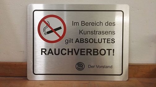 Digitaldruck - Hinweisschild